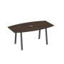 А4 А3 112 ДР (Дуб ристретто/Антрацит) Стол 180 на опорах TRE для переговоров
