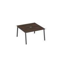 А4 А3 135 ДР (Дуб ристретто/Антрацит) Стол 140 на металлокаркасе TRE для переговорной