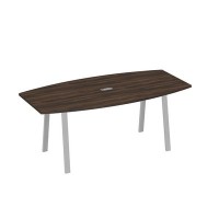 А4 С3 113 ДР (Дуб ристретто/Серый) Стол для переговоров 200 на каркасе TRE