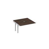 А4 С3 135-1 ДР (Дуб ристретто/Серый) Секция стола для переговоров на металлокаркасе TRE