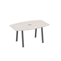 А4 А3 111 ДШ (Дуб шамони/Антрацит) Стол 160 переговорный на ножках TRE