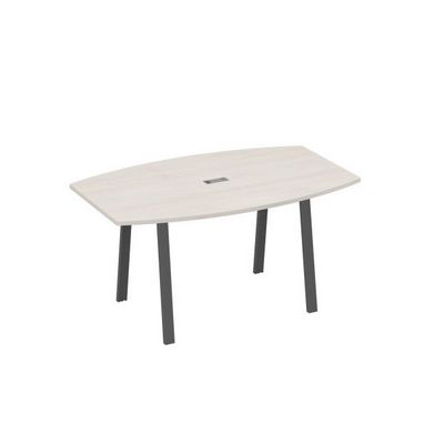 А4 А3 111 ДШ (Дуб шамони/Антрацит) Стол 160 переговорный на ножках TRE