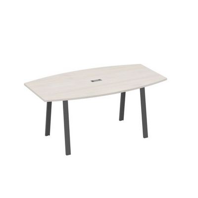 А4 А3 112 ДШ (Дуб шамони/Антрацит) Стол 180 на опорах TRE для переговоров