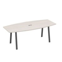 А4 А3 114 ДШ (Дуб шамони/Антрацит) Стол для переговоров 220 на металлокаркасе TRE
