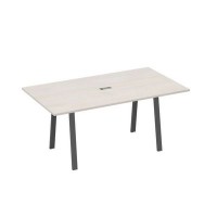 А4 А3 122 ДШ (Дуб шамони/Антрацит) Стол 180 с металлокаркасом TRE для переговоров