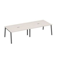 А4 А3 133-2 ДШ (Дуб шамони/Антрацит) Стол 320 с металлокаркасом TRE для переговоров