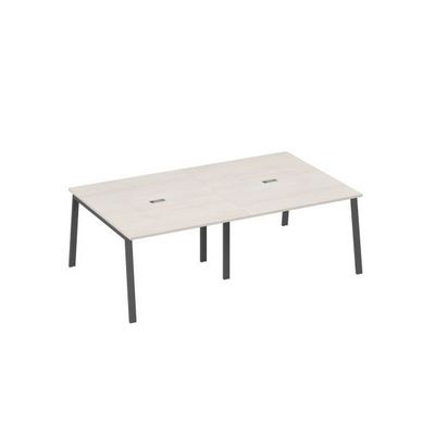 А4 А3 134-2 ДШ (Дуб шамони/Антрацит) Стол переговорный 240 на металлокаркасе TRE