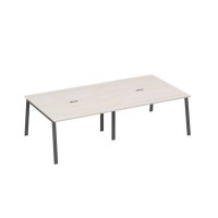 А4 А3 135-2 ДШ (Дуб шамони/Антрацит) Стол 280 с опорами TRE для переговоров