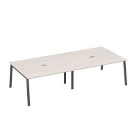 А4 А3 136-2 ДШ (Дуб шамони/Антрацит) Стол 320 для переговоров ножки TRE