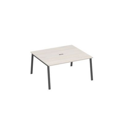 А4 А3 136 ДШ (Дуб шамони/Антрацит) Стол 160 на каркасе TRE в переговорную