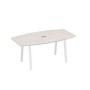 А4 Б3 112 ДШ (Дуб шамони/Белый) Стол 180 на опорах TRE для переговоров