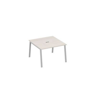 А4 С3 131 ДШ (Дуб шамони/Серый) Стол 120 в переговорную металлокаркас TRE