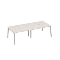 А4 С3 132-2 ДШ (Дуб шамони/Серый) Стол 280 переговорный с металлокаркасом TRE