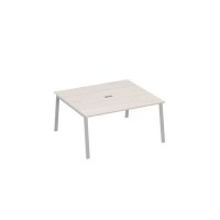 А4 С3 136 ДШ (Дуб шамони/Серый) Стол 160 на каркасе TRE в переговорную