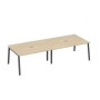 А4 А3 133-2 ДК (Дуб скандинавский/Антрацит) Стол 320 с металлокаркасом TRE для переговоров