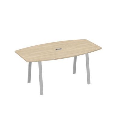А4 С3 112 ДК (Дуб скандинавский/Серый) Стол 180 на опорах TRE для переговоров