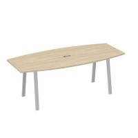 А4 С3 114 ДК (Дуб скандинавский/Серый) Стол для переговоров 220 на металлокаркасе TRE