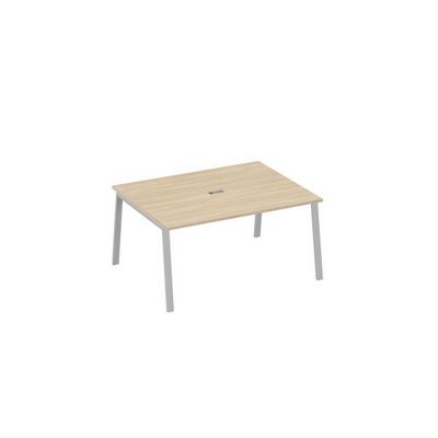 А4 С3 133 ДК (Дуб скандинавский/Серый) Стол 160 на металлокаркасе TRE для переговорной