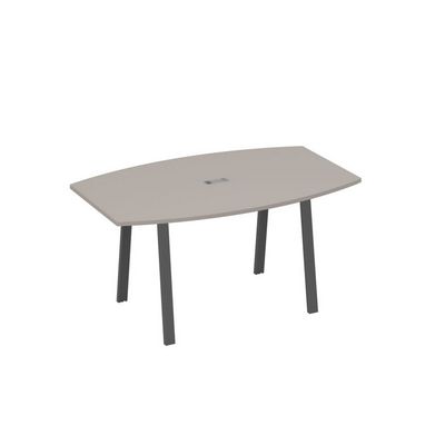 А4 А3 111 МП (Мокко премиум/Антрацит) Стол 160 переговорный на ножках TRE