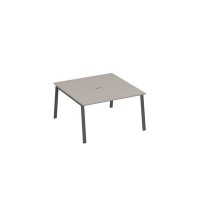 А4 А3 135 МП (Мокко премиум/Антрацит) Стол 140 на металлокаркасе TRE для переговорной