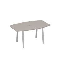 А4 С3 111 МП (Мокко премиум/Серый) Стол 160 переговорный на ножках TRE