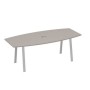 А4 С3 114 МП (Мокко премиум/Серый) Стол для переговоров 220 на металлокаркасе TRE