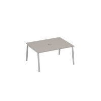 А4 С3 133 МП (Мокко премиум/Серый) Стол 160 на металлокаркасе TRE для переговорной