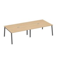 А4 А3 136-2 НД (Натуральный дуб/Антрацит) Стол 320 для переговоров ножки TRE