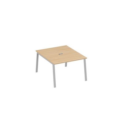 А4 С3 134 НД (Натуральный дуб/Серый) Стол 120 металлокаркас TRE для переговорной