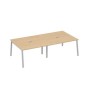 А4 С3 135-2 НД (Натуральный дуб/Серый) Стол 280 с опорами TRE для переговоров
