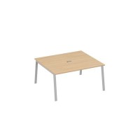 А4 С3 136 НД (Натуральный дуб/Серый) Стол 160 на каркасе TRE в переговорную