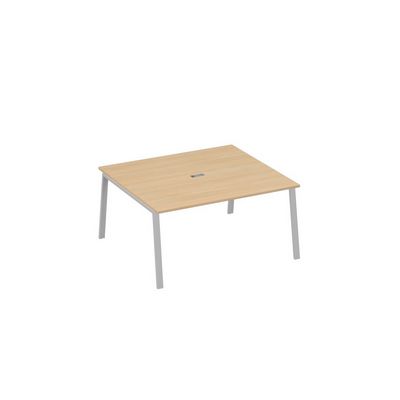 А4 С3 136 НД (Натуральный дуб/Серый) Стол 160 на каркасе TRE в переговорную