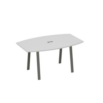 А4 А3 111 СЕ (Серый/Антрацит) Стол 160 переговорный на ножках TRE