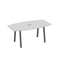 А4 А3 112 СЕ (Серый/Антрацит) Стол 180 на опорах TRE для переговоров