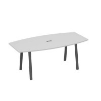А4 А3 113 СЕ (Серый/Антрацит) Стол для переговоров 200 на каркасе TRE
