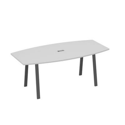 А4 А3 113 СЕ (Серый/Антрацит) Стол для переговоров 200 на каркасе TRE