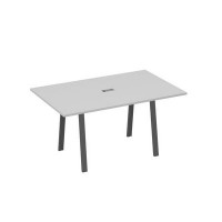 А4 А3 121 СЕ (Серый/Антрацит) Стол 160 в переговорную металлокаркас TRE