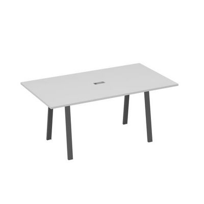 А4 А3 122 СЕ (Серый/Антрацит) Стол 180 с металлокаркасом TRE для переговоров