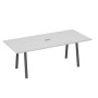 А4 А3 124 СЕ (Серый/Антрацит) Стол 220 на каркасе TRE для переговоров