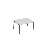 А4 А3 132 СЕ (Серый/Антрацит) Стол 140 металлокаркас TRE в переговорную