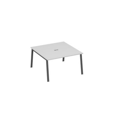 А4 А3 135 СЕ (Серый/Антрацит) Стол 140 на металлокаркасе TRE для переговорной