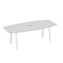 А4 Б3 114 СЕ (Серый/Белый) Стол для переговоров 220 на металлокаркасе TRE