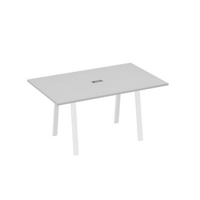 А4 Б3 121 СЕ (Серый/Белый) Стол 160 в переговорную металлокаркас TRE
