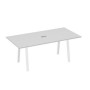А4 Б3 123 СЕ (Серый/Белый) Стол 200 переговорный на металлокаркасе TRE