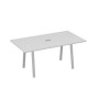 А4 С3 122 СЕ (Серый/Серый) Стол 180 с металлокаркасом TRE для переговоров