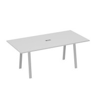 А4 С3 123 СЕ (Серый/Серый) Стол 200 переговорный на металлокаркасе TRE