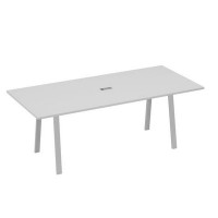 А4 С3 124 СЕ (Серый/Серый) Стол 220 на каркасе TRE для переговоров