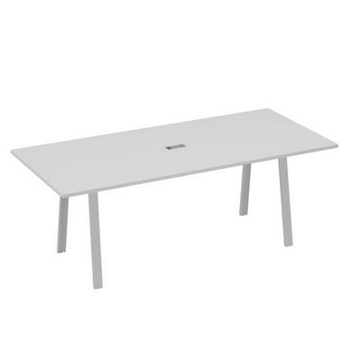 А4 С3 124 СЕ (Серый/Серый) Стол 220 на каркасе TRE для переговоров