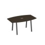 А4 А3 111 ВТ (Венге темный/Антрацит) Стол 160 переговорный на ножках TRE