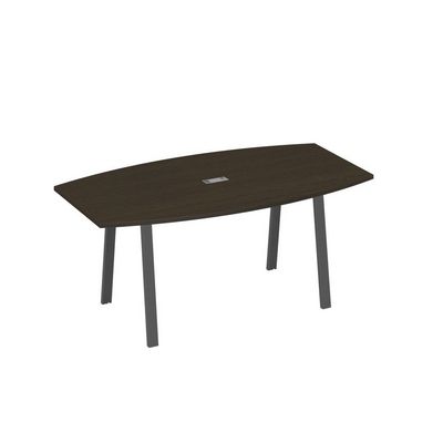 А4 А3 112 ВТ (Венге темный/Антрацит) Стол 180 на опорах TRE для переговоров